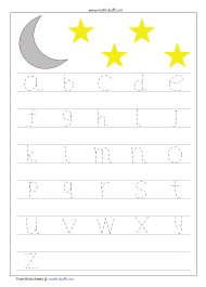 Small Letters - Moon & Star Theme